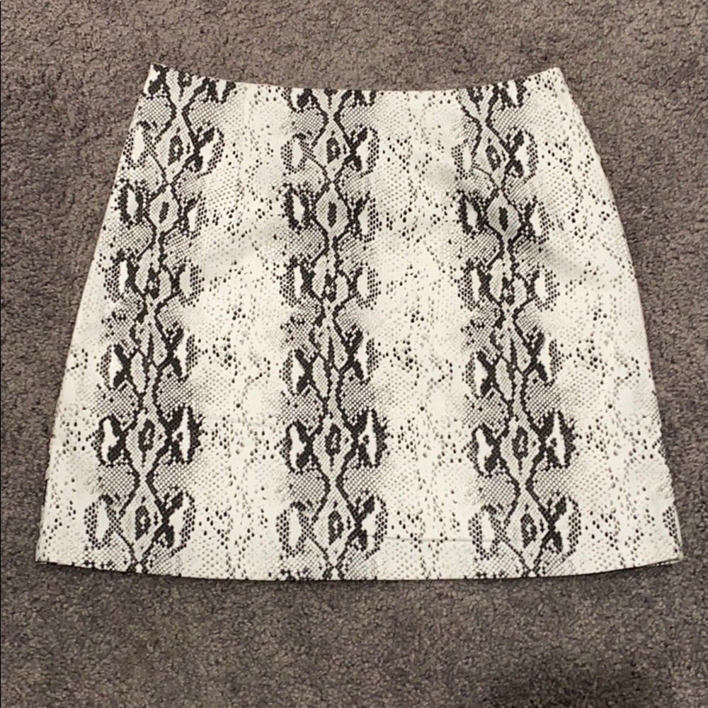 Snakeskin skirt
